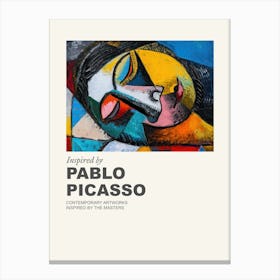 Museum Poster Inspired By Pablo Picasso 1 Canvas Print