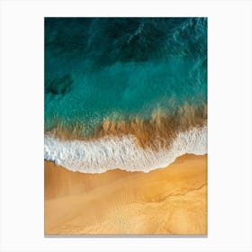 Aerial View Of A Beach 159 Canvas Print