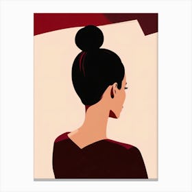 Elegant Side Portrait Canvas Print