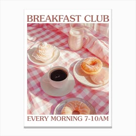Breakfast Club Yogurt, Coffee And Bread 3 Canvas Print