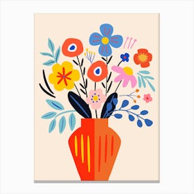 Flowers In A Vase 15 Canvas Print