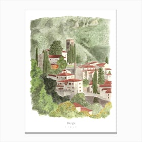 Italy Barga Tuscany Canvas Print