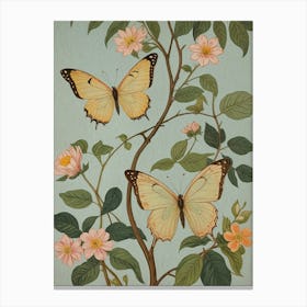 Vintage Butterflies Canvas Print