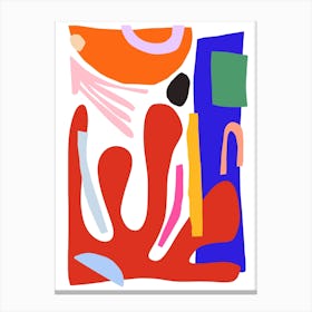 Jazz Abstract Cut Out Canvas Print