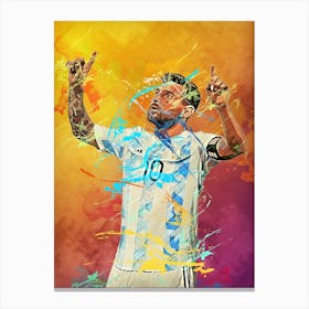 Lionel Messi Painting Concept Canvas Print