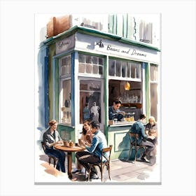 London Cafe Canvas Print