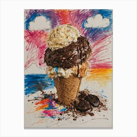 Ice Cream Cone 31 Canvas Print