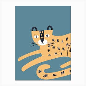 Wild Animal Cheetah Neutral Kids Canvas Print