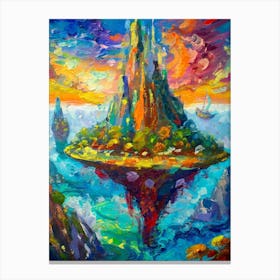 Island In The Sky Canvas Print