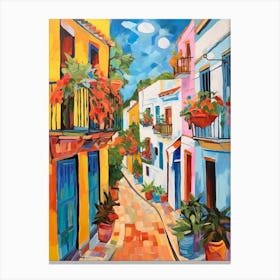 Cadiz Spain 4 Fauvist Painting Canvas Print