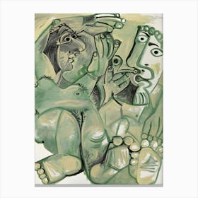 Green Man By Pablo Picasso Canvas Print