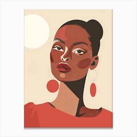 Portrait Of African American Woman 13 Canvas Print