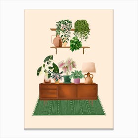 Interior With Plants 8 Canvas Print