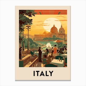 Vintage Travel Poster Italy 5 Canvas Print