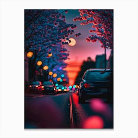 night road Canvas Print