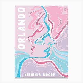 Book Cover - Orlando by Virginia Woolf Canvas Print