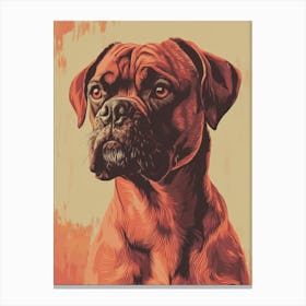 Boxer Dog.Generated AI. Wall Art Print 1 Canvas Print