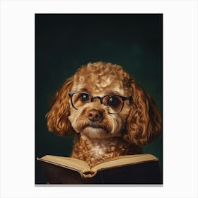 Clever Cavapoo Canvas Print