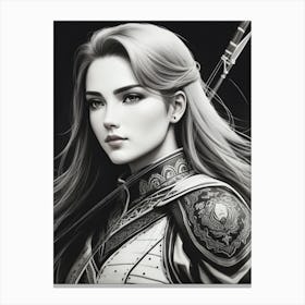 Female Warrior Canvas Print