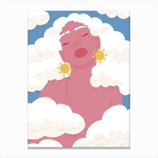Head In The Clouds Day Canvas Print