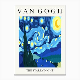 Starry Night Van Gogh Canvas Print