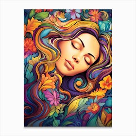 Dreaming Dream Girl Canvas Print