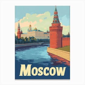 Aihrgdesign A Classic 1960s Travel Poster For Moscow Showcasi 37ab6276 311f 43b2 Ab83 0dcdd43cffe4 0 Canvas Print