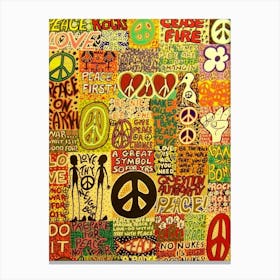 Hippie Peace Canvas Print