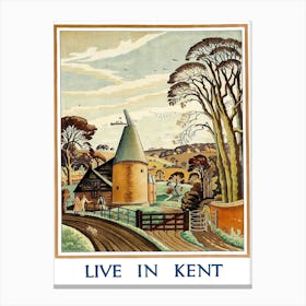 Kent, English Countryside Canvas Print