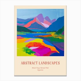 Colourful Abstract Nahuel Huapi National Park Argentina 1 Poster Canvas Print