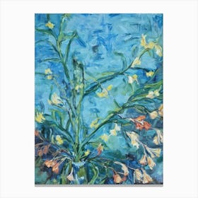 Kangaroo Paw Floral Print Bright Painting Flower Canvas Print