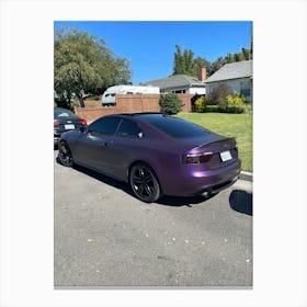 Purple Audi S5 2 Canvas Print