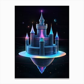 Castle In Space Canvas Print