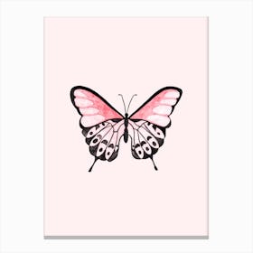 Pink Butterfly Canvas Print