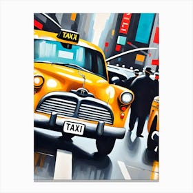 Hey, Taxi Over Here! Canvas Print