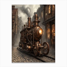 Locomotive Print Canvas Print