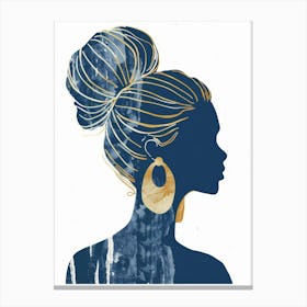 Silhouette Of A Woman 77 Canvas Print