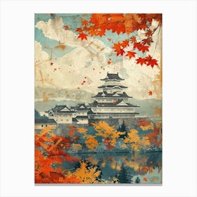 Nijo Castle Kyoto Mid Century Modern Canvas Print
