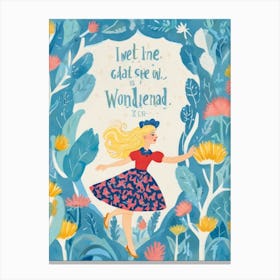 Alice In Wonderland 4 Canvas Print