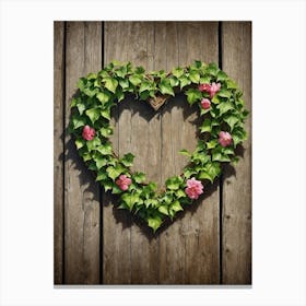 Heart Shaped Ivy Canvas Print