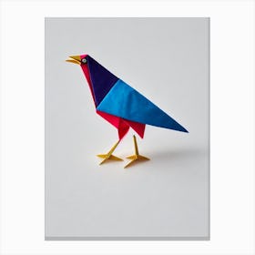 Turkey 3 Origami Bird Canvas Print