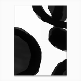 Black Circles Canvas Print