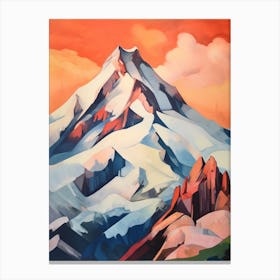 Mount Baker Usa 2 Mountain Painting Canvas Print