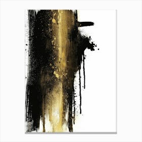 Gold And Black Canvas Print 74 Canvas Print