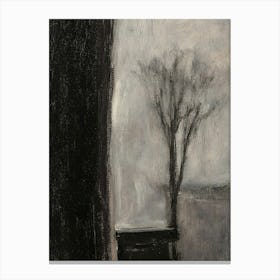 Tree In The Window Canvas Print