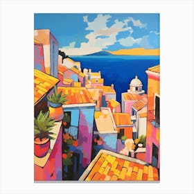 Dubrovnik Croatia 7 Fauvist Painting Canvas Print