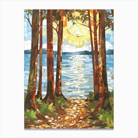 Path To The Lake Canvas Print