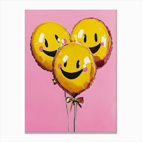 Smiley Balloons Canvas Print