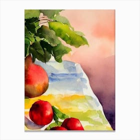 Acerola Italian Watercolour fruit Canvas Print
