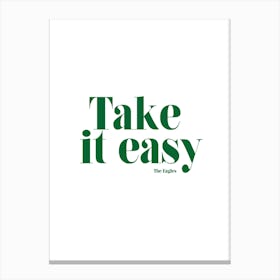 Take It Easy The Eagles Inspired Retro Canvas Print